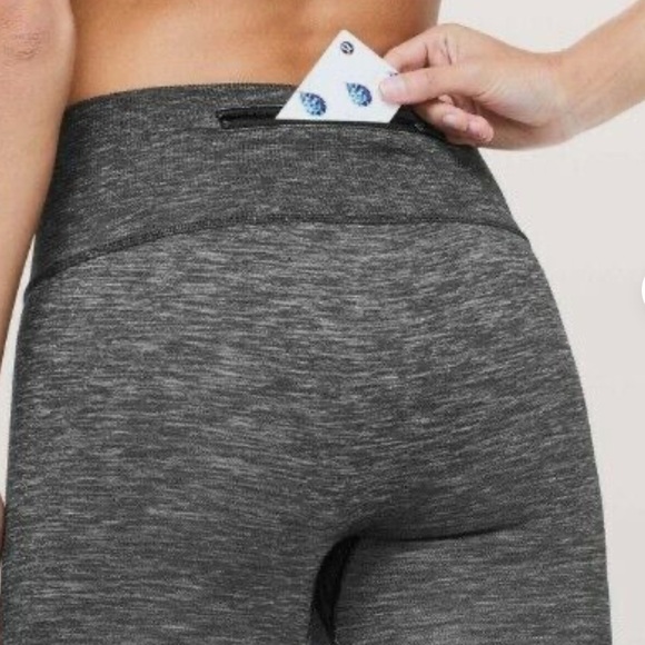 Lululemon Leggings Ready To Run Tight *Evanescent 26” Lunar Rock/Black Size 4 - Picture 3 of 11